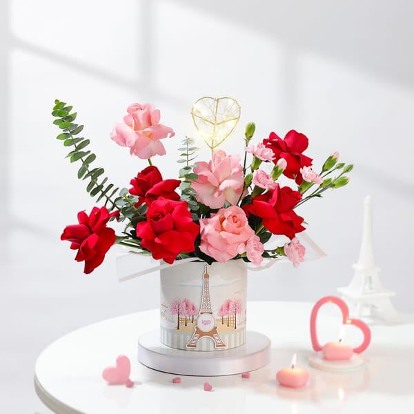 Rosy Romance Valentine's Day Arrangement