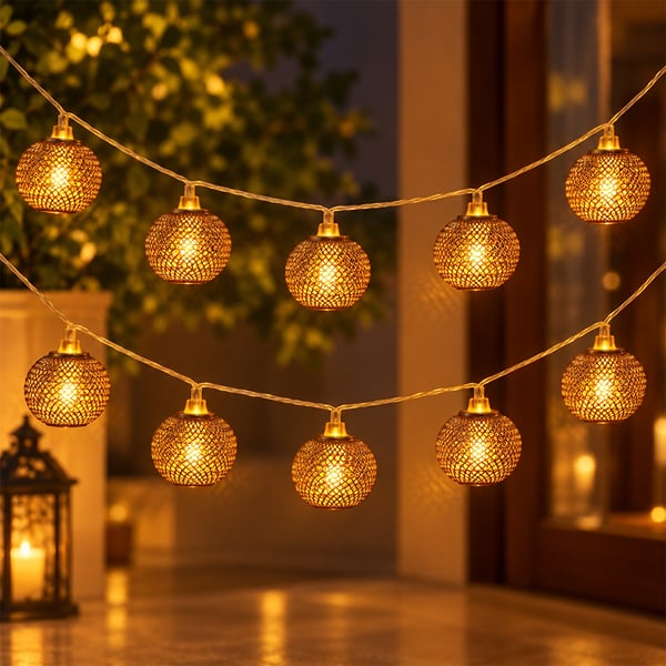 Round Diwali String Lights