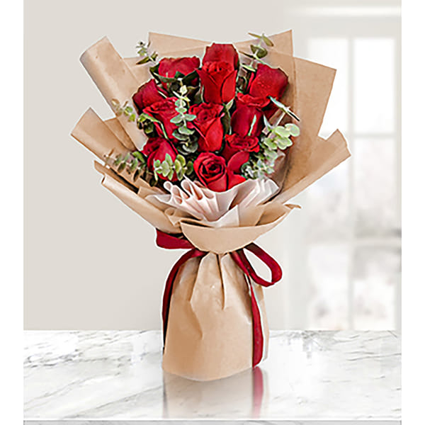Royal Crimson Rose Bouquet