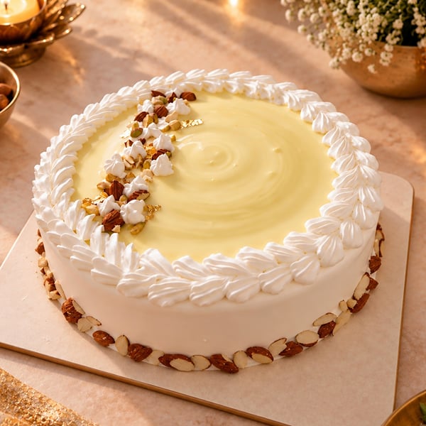 Royal Rasmalai Almond Cake (Half Kg)