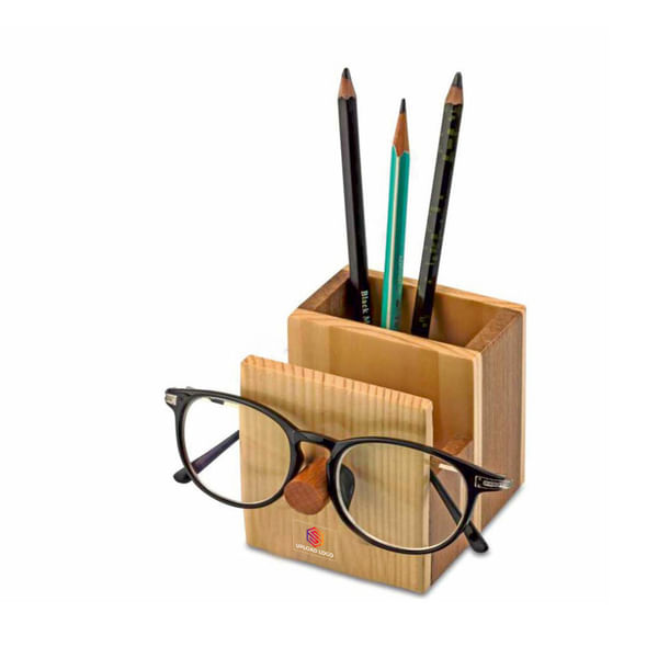 Rustic Wooden Desk Organizer