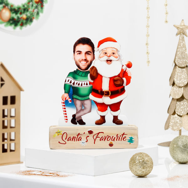 Santas Favourite Personalized Christmas Caricature