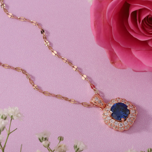 Sapphire Pendant Chain