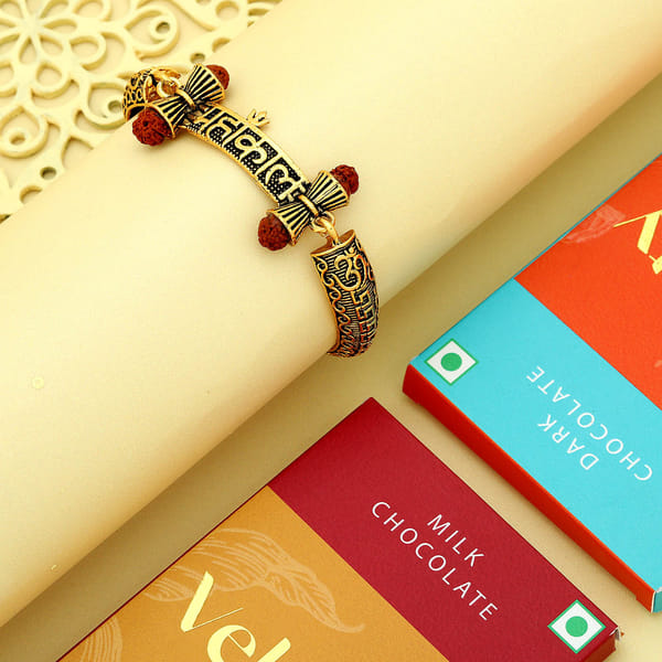 Say It With Rakhi N Chocolate Hamper
