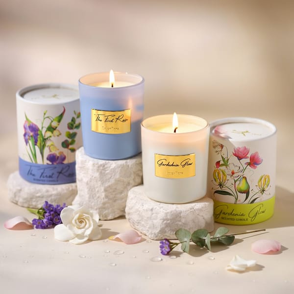 Scented Candles Set 150gms - The First Rain & Gardenia Glow