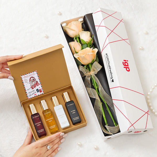 Scented Peach Blossom Secret Santa Gift Set