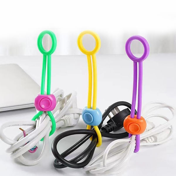 Sealing Lock Silicon Band - Adjustable - Assorted - Set Of 5