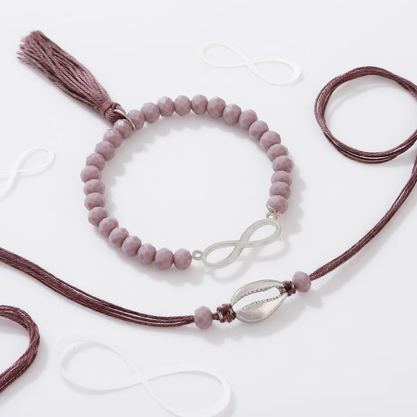 Seashell And Infinity Design Bhaiya Bhabhi Rakhi