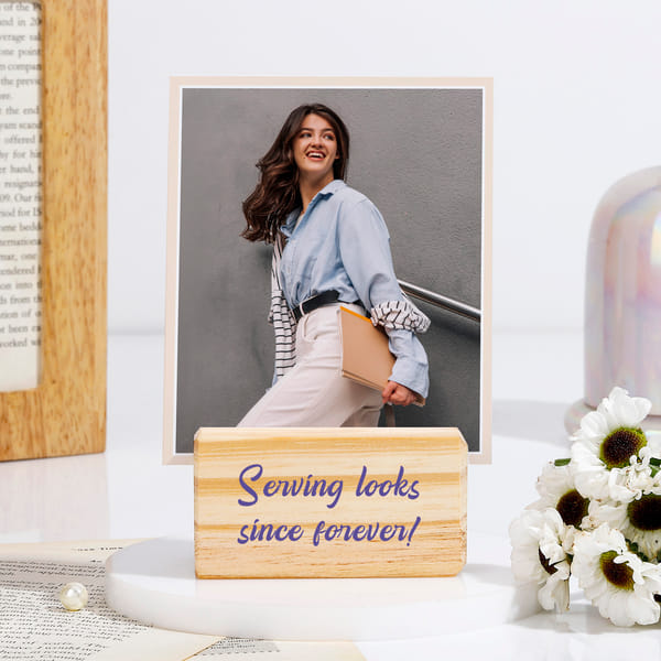 Serving Looks Personalized Photo Stand