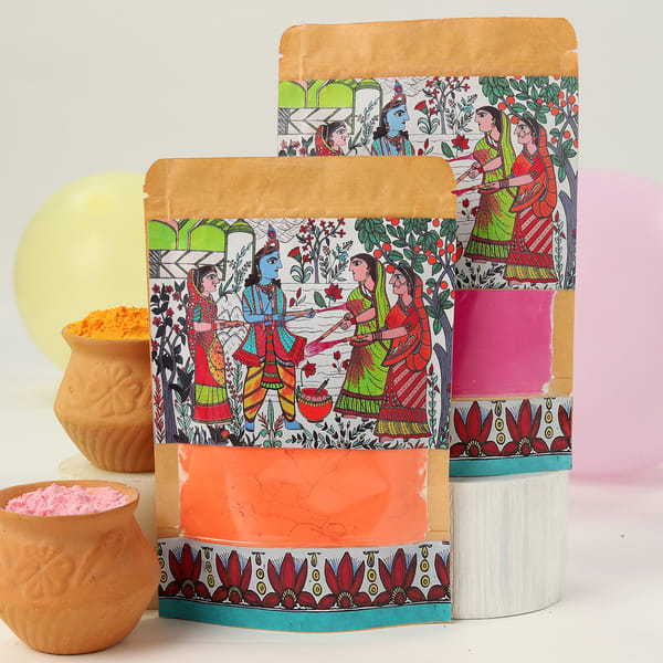 Set of 2 Gulal pouch