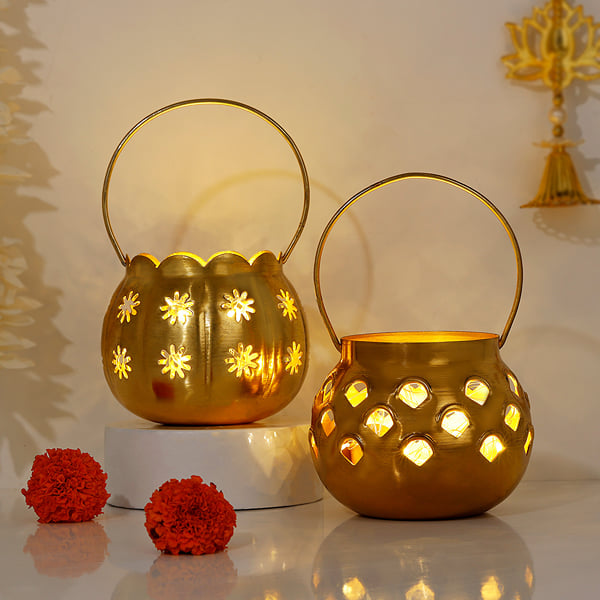 Set Of  2 Hanging Led Lamps