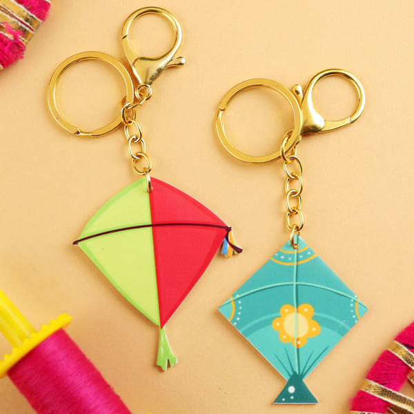 Set of 2 kite keychains