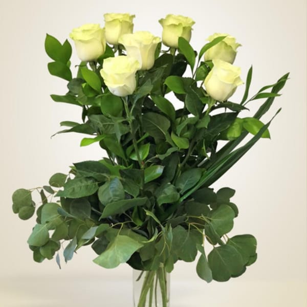 Sette rose bianche