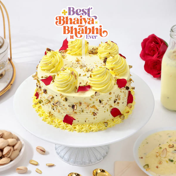 Shahi Rasmali Cake For Bhaiya Bhabhi