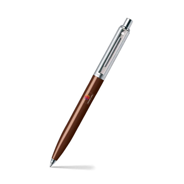 Sheaffer Sentinel Ballpoint Pen With Chrome Trim - Coffee Brown