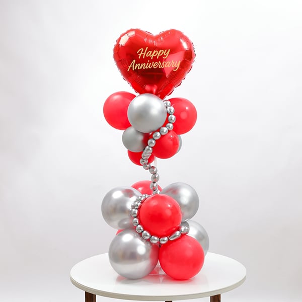 Shimmering Love Anniversary Balloon Bouquet