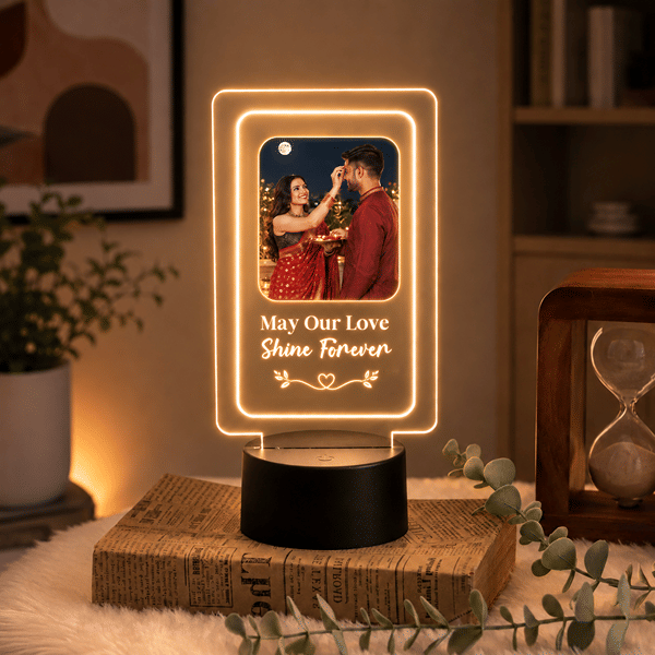 Shine Forever Personalized LED Lamp for Karwa Chauth