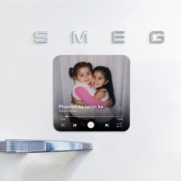 Sibling Bond Personalized Fridge Music Magnet  For Rakhi