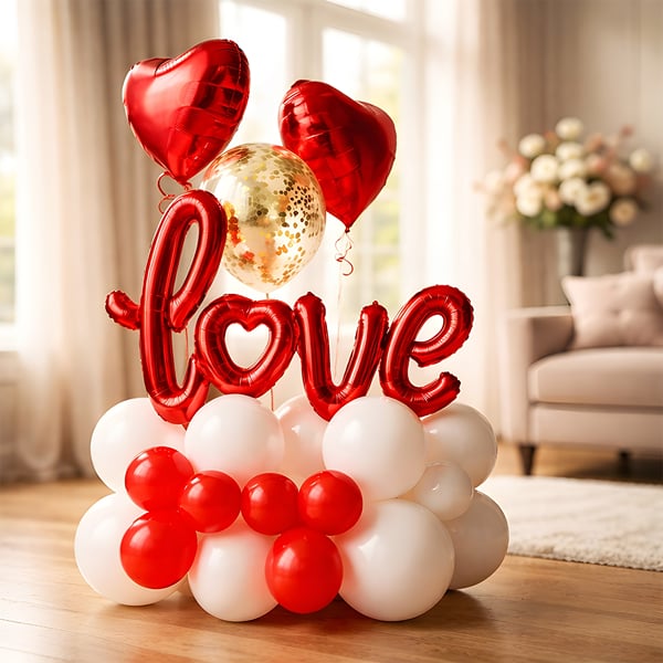 Signature Love Romantic Balloon Bouquet