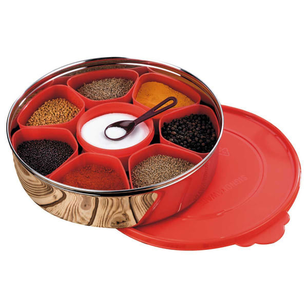 Signoraware Magic Steel Spice Box with 8 Container