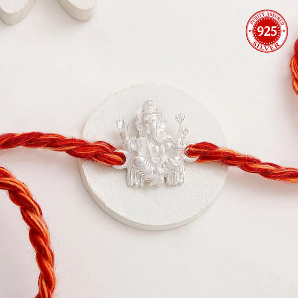 Silver 925 Ganesha Rakhi