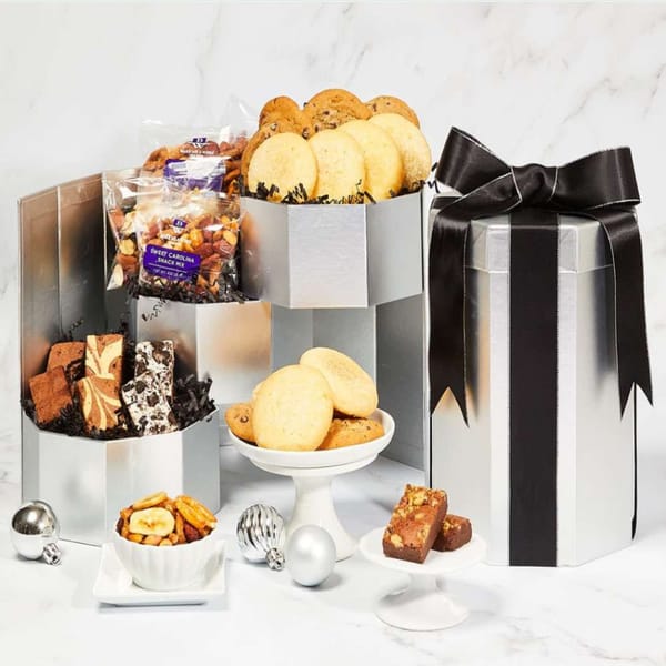 Silver Bakery Delight Tower