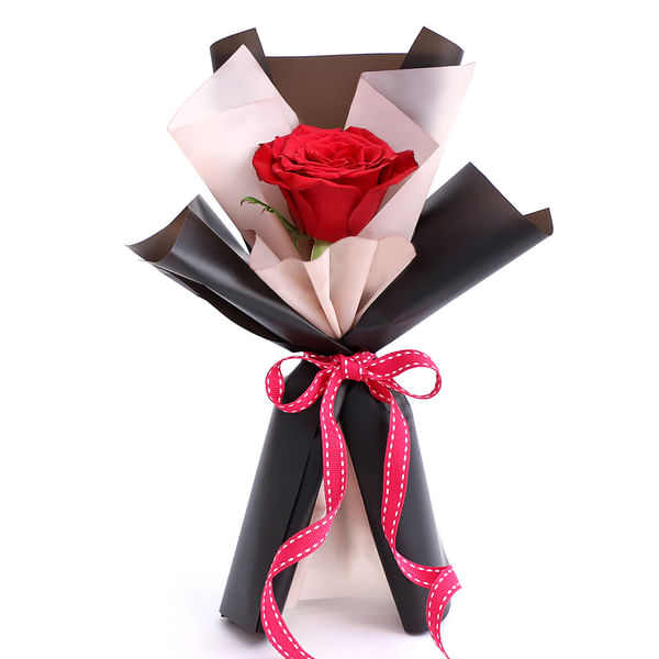 Single Rose Bouquet