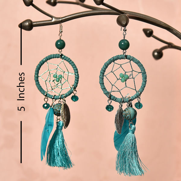 Sky Blue Tassel Earring
