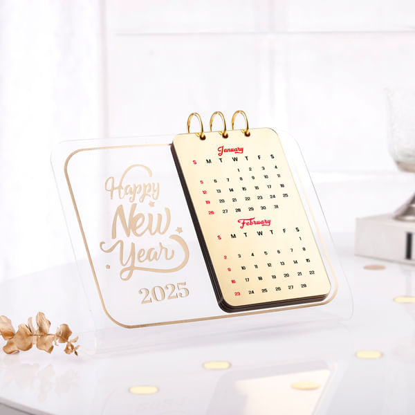 Sleek Acrylic 2025 Calendar