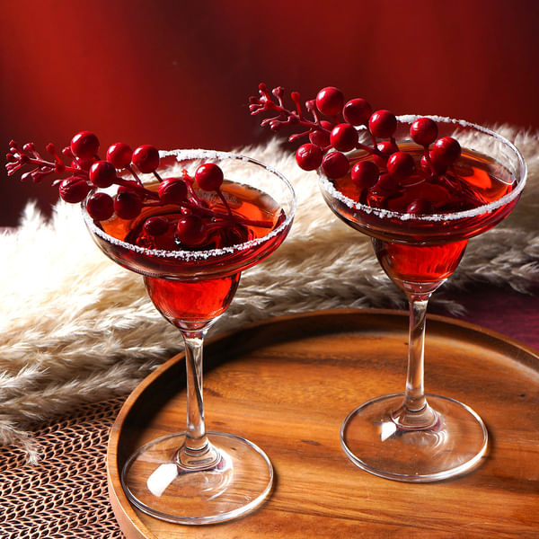 Sleek And Curvy Martini Glass - Set Of 4