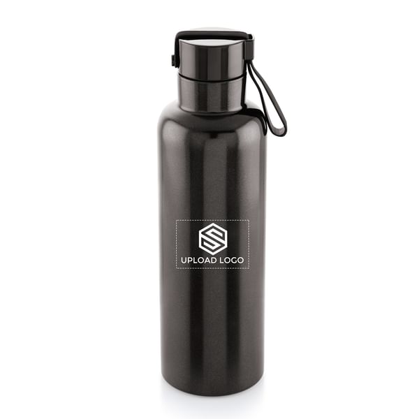 Sleek Black Personalized Bottle(750ml)