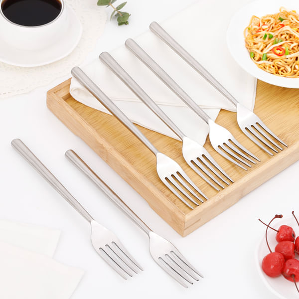 Sleek Silver Table Forks - Set Of 6