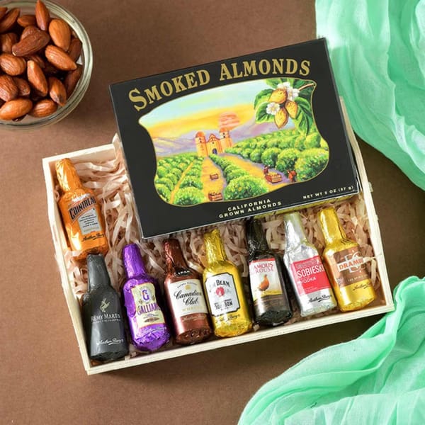 Smoked Almonds & Liqueur Chocolate Combo