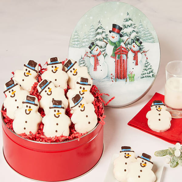 Snowman Cookie Tin