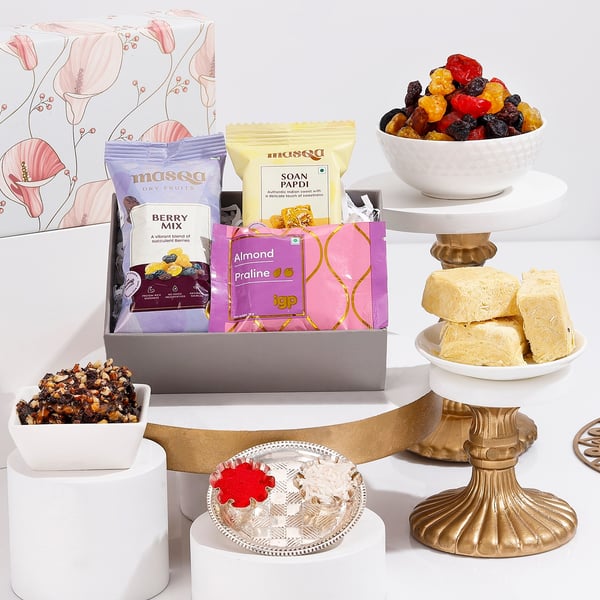 Soan Papdi And Chocolate Bhai Dooj Gift Set