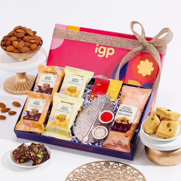Soan Papdi And Date Barfi Bhai Dooj Hamper