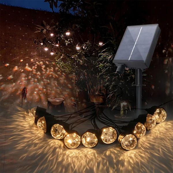 Solar Disco Party Outdoor String Lights