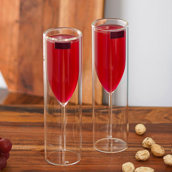 Sophisticated Hand-Blown Champagne Glass - Set Of 2