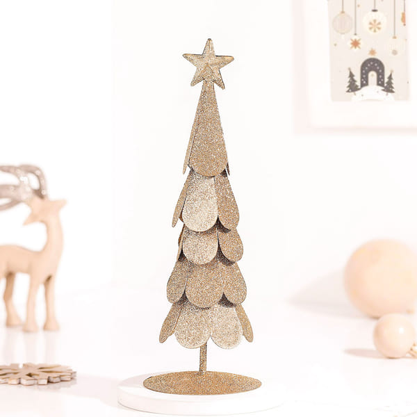 Sparkling Metal Christmas Tree