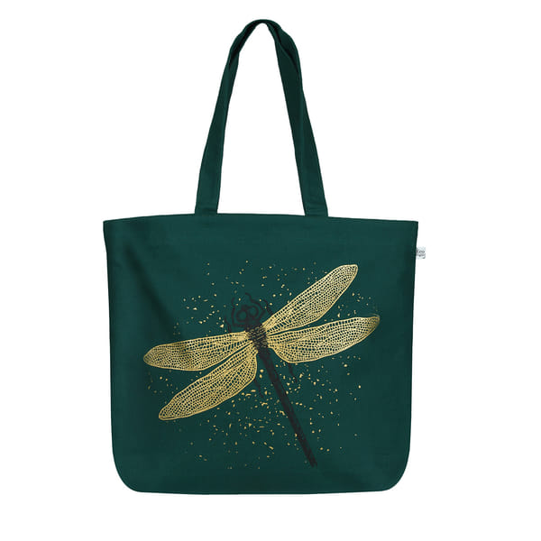 Spectacular Dragonfly - Large Cotton Tote Bag