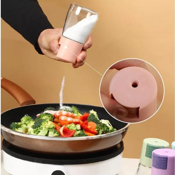 Spice Dispenser Jar - Transparent - Squoval - Single Piece