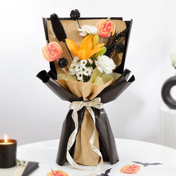 Spiced Elegance Halloween Bouquet