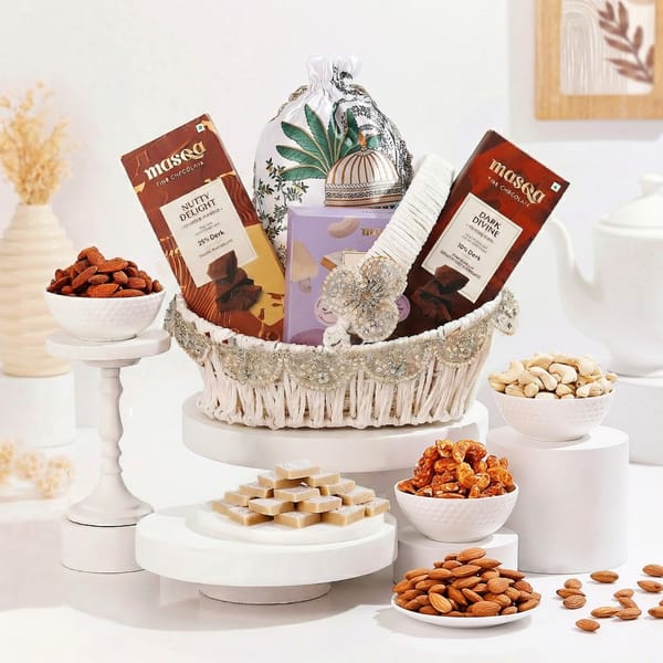 Spiced Nuts & Premium Chocolates Gift Hamper