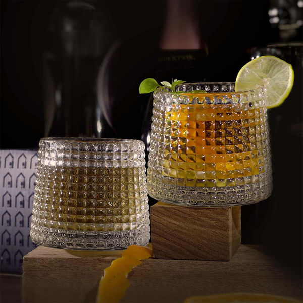 Spinning Whiskey Glass - Set Of 2
