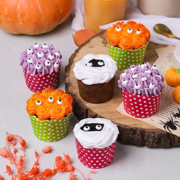 Spooky Eyes Halloween Cupcakes - Set Of 6
