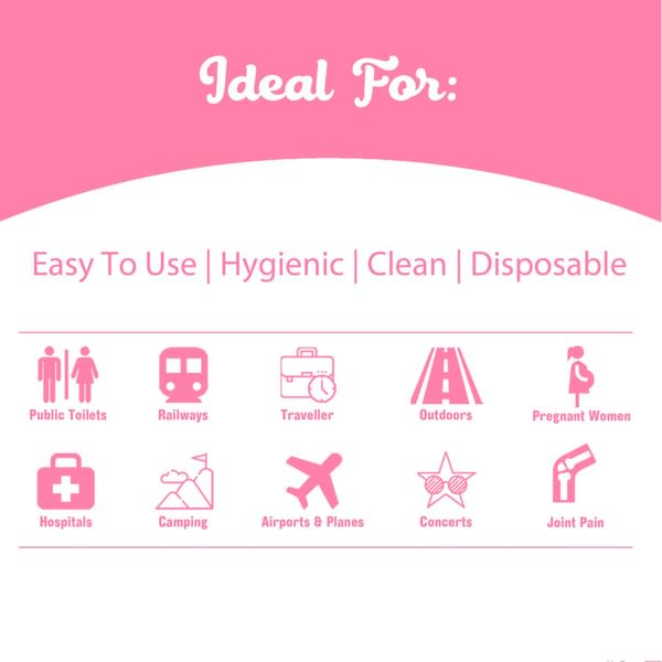 Stand And Pee Disposable Female Urine Director For Women - 5 Funnels