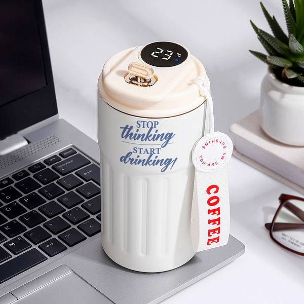 Start Drinking Personalized Temperature Tumbler