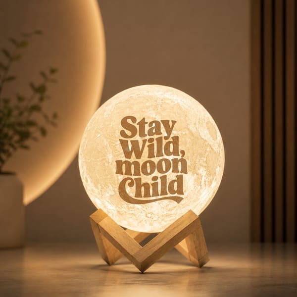 Stay Wild Moon Child 3D Moon Lamp