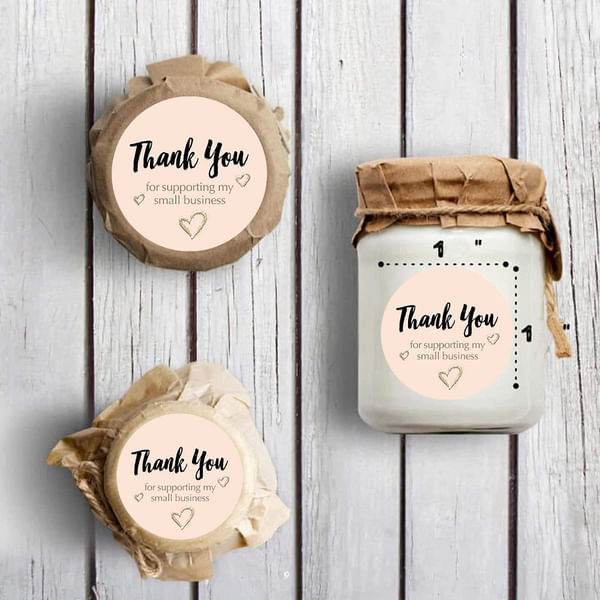 Stickers Roll - Thank You Label - Set Of 500