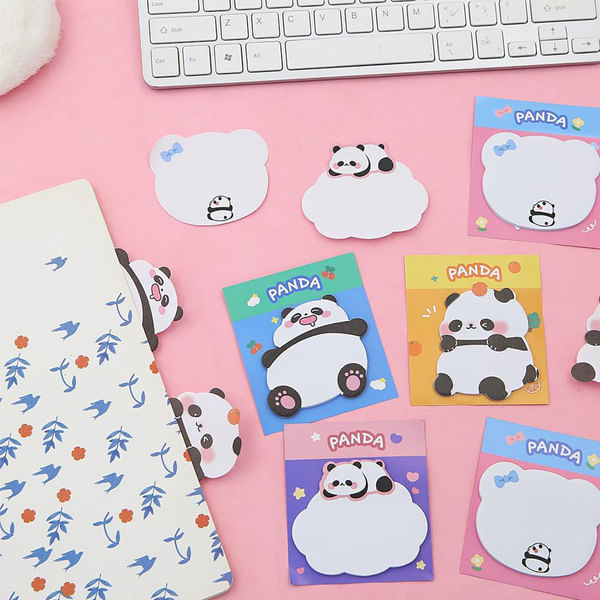 Sticky Notes - Panda - Assorted - Set Of 10